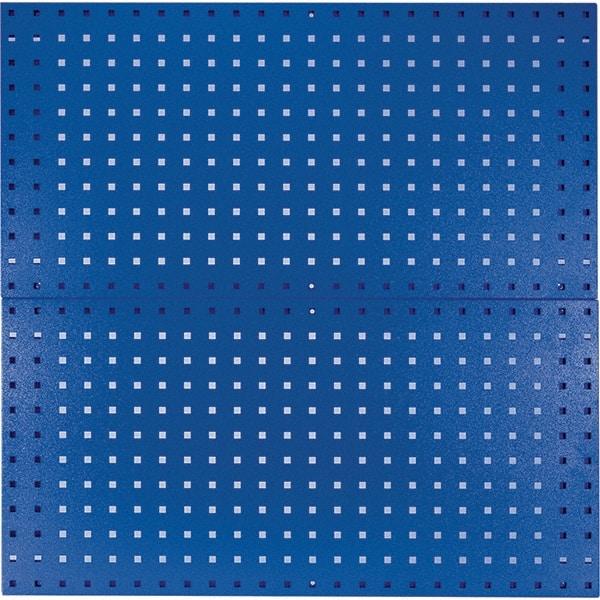 Kennedy - 18" Wide x 36" High Industrial Steel Tool Peg Board System - 2 Panels, Steel, Blue - Exact Industrial Supply
