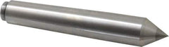 Riten - 1.078" Head Diam, Carbide-Tipped Steel Standard Point Solid Dead Center - B&S 9 Brown & Sharpe Taper, 1.078" Point Diam, 2" Point Length, 6-1/2" OAL - Exact Industrial Supply