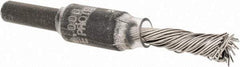 PFERD - 1/4" Brush Diam, Knotted, End Brush - 1/4" Diam Shank, 20,000 Max RPM - Exact Industrial Supply