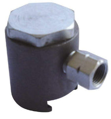 PRO-LUBE - 7,500 Operating psi, 7/8" Long, 1/8 Thread, Grease Gun Button-Head Coupler - NPT Thread - Exact Industrial Supply