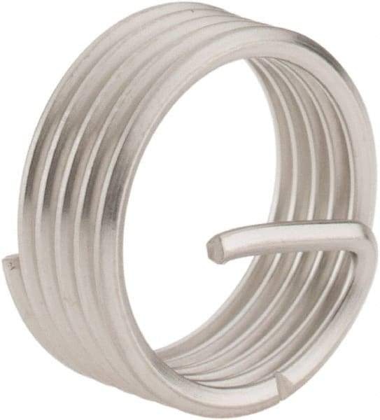 Recoil - M14x1.25 Metric Fine, 3/8" OAL, Free Running Helical Insert - Tanged, Stainless Steel - Exact Industrial Supply