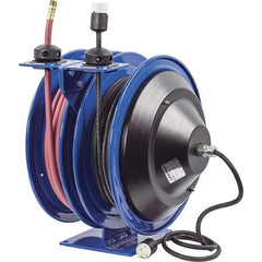 CoxReels - 50' Spring Retractable Hose Reel - 300 psi, Hose Included - Exact Industrial Supply