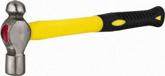 Value Collection - 5 Piece, 1/2, 3/4, 1, 1-1/2, 2 Lb Head Weight, Fiberglass, Ball Pein Hammer Set - 11-1/2, 12-1/2, 14-1/2, 15" OAL, Fiberglass Handles, Ball Pein - Exact Industrial Supply