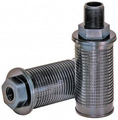 Flow Ezy Filters - 30 Mesh, 11 LPM, 3 GPM, 2-1/4" Diam, Male Suction Strainer without Bypass - Exact Industrial Supply