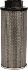 Flow Ezy Filters - 60 Mesh, 284 LPM, 75 GPM, 5.2" Diam, Female Suction Strainer without Bypass - 2-1/2 Port NPT, 12-1/2" Long - Exact Industrial Supply