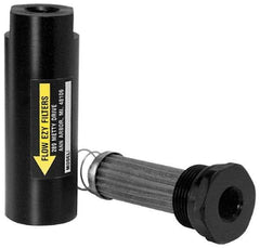 Flow Ezy Filters - 238 Micron, 1" Outside Diam, 3.4" Long, Stainless Steel Wire Cloth Media, Filter Element - 0.6" Inside Diam, Anodized Aluminum - Exact Industrial Supply