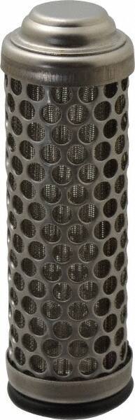 Flow Ezy Filters - 238 Micron, 1" Outside Diam, 3.4" Long, Stainless Steel Wire Cloth Media, Filter Element - 0.6" Inside Diam, Stainless Steel - Exact Industrial Supply