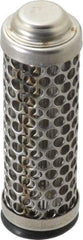 Flow Ezy Filters - 149 Micron, 1" Outside Diam, 3.4" Long, Stainless Steel Wire Cloth Media, Filter Element - 0.6" Inside Diam, Stainless Steel - Exact Industrial Supply