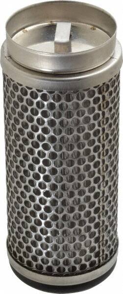 Flow Ezy Filters - 149 Micron, 2.1" Outside Diam, 5" Long, Stainless Steel Wire Cloth Media, Filter Element - 1.4" Inside Diam, Stainless Steel - Exact Industrial Supply