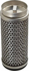 Flow Ezy Filters - 149 Micron, 2.1" Outside Diam, 5" Long, Stainless Steel Wire Cloth Media, Filter Element - 1.4" Inside Diam, Stainless Steel - Exact Industrial Supply