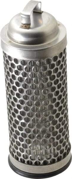 Flow Ezy Filters - 238 Micron, 1.6" Outside Diam, 4-1/2" Long, Stainless Steel Wire Cloth Media, Filter Element - 1.1" Inside Diam, Stainless Steel - Exact Industrial Supply