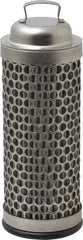 Flow Ezy Filters - 74 Micron, 1.6" Outside Diam, 4-1/2" Long, Stainless Steel Wire Cloth Media, Filter Element - 1.1" Inside Diam, Stainless Steel - Exact Industrial Supply