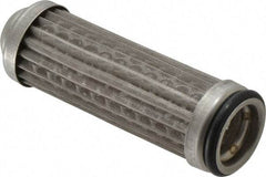 Flow Ezy Filters - 149 Micron, 1" Outside Diam, 3.4" Long, Stainless Steel Wire Cloth Media, Filter Element - 0.6" Inside Diam, Anodized Aluminum - Exact Industrial Supply