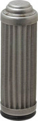 Flow Ezy Filters - 74 Micron, 1" Outside Diam, 3.4" Long, Stainless Steel Wire Cloth Media, Filter Element - 0.6" Inside Diam, Anodized Aluminum - Exact Industrial Supply