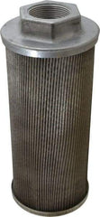 Flow Ezy Filters - 60 Mesh, 114 LPM, 30 GPM, 4.3" Diam, Female Suction Strainer without Bypass - 1-1/2 Port NPT, 9.8" Long - Exact Industrial Supply