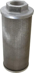 Flow Ezy Filters - 100 Mesh, 189 LPM, 50 GPM, 4.3" Diam, Female Suction Strainer without Bypass - 1-1/2 Port NPT, 9.8" Long - Exact Industrial Supply