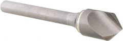 SGS - 1/2" Head Diam, 1/4" Shank Diam, 1 Flute 90° Solid Carbide Countersink - Exact Industrial Supply