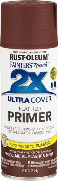 Rust-Oleum - 12 oz Red Aerosol Primer - 10 to 12 Sq Ft Coverage, Interior/Exterior - Exact Industrial Supply