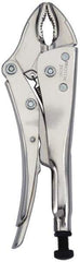 Proto - 10" OAL Curved Jaw Locking Pliers - 25/64" Jaw Width, 1-1/2" Jaw Depth, Steel Handle - Exact Industrial Supply