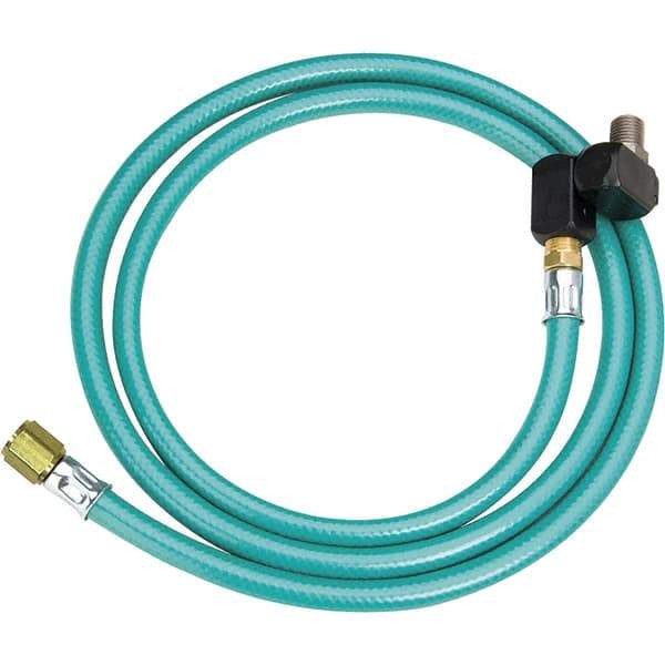 Dynabrade - 8mm ID x 12.7mm OD 5' Long Hose - Male/Male Ends, 90 Working psi, 1/4" Fitting, Green - Exact Industrial Supply