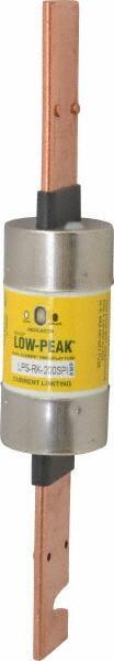 Cooper Bussmann - 300 VDC, 600 VAC, 200 Amp, Time Delay General Purpose Fuse - Bolt-on Mount, 9-5/8" OAL, 100 at DC, 300 at AC (RMS) kA Rating, 1-39/64" Diam - Exact Industrial Supply