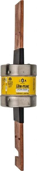 Cooper Bussmann - 300 VDC, 600 VAC, 500 Amp, Time Delay General Purpose Fuse - Bolt-on Mount, 339.7mm OAL, 100 at DC, 300 at AC (RMS) kA Rating, 73.2mm Diam - Exact Industrial Supply