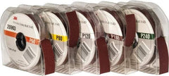 3M - 1" 5 Piece Roll Kit - 60, 80, 120, 180 & 240 Grit, & Medium, Fine & Very Fine Grades - Exact Industrial Supply