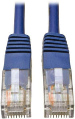 Tripp-Lite - Cat5e, 24 AWG, 8 Wires, 550 MHz, Unshielded Network & Ethernet Cable - Blue, PVC, 100' OAL - Exact Industrial Supply