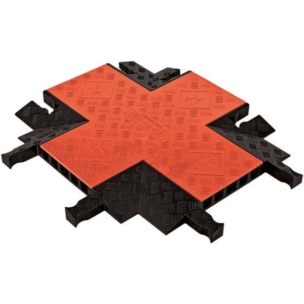 Checkers - On Floor Cable Covers Cover Material: Polyurethane Number of Channels: 5 - Exact Industrial Supply