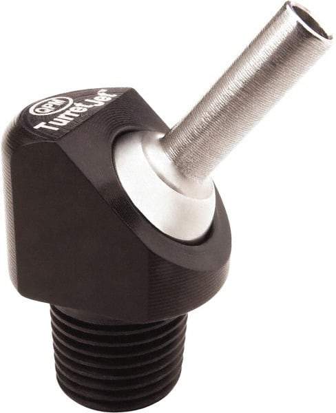 QPM Products - 0.11" Hose Inside Diam, Coolant Hose Nozzle - NPT, for Use with CNC Lathes - Exact Industrial Supply