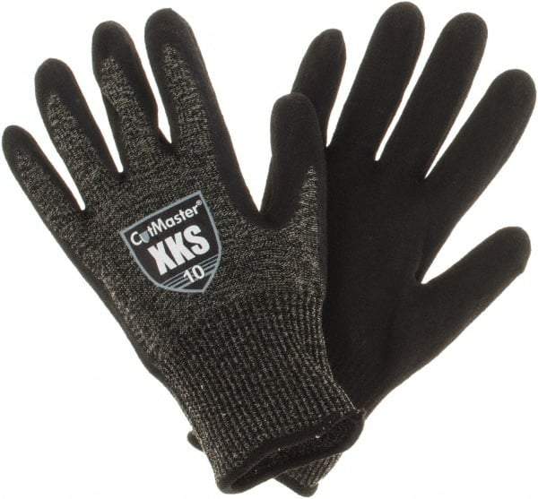 Value Collection - Size XL, ANSI Cut Lvl A5, Puncture Lvl 4, Abrasion Lvl 4, Nitrile Coated Cut & Puncture Resistant Gloves - Palm Coated, Black, Paired - Exact Industrial Supply