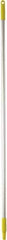 Vikan - 59 x 1" Aluminum Squeegee Handle - European Threaded Connection, Yellow - Exact Industrial Supply