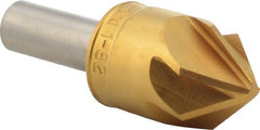 M.A. Ford - 1" Head Diam, 1/2" Shank Diam, 6 Flute 82° High Speed Steel Countersink - Exact Industrial Supply