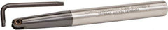 Kennametal - 1/2" Cut Diam, 5/8" Shank Diam, 6.3" OAL, Indexable Ball Nose End Mill - Exact Industrial Supply