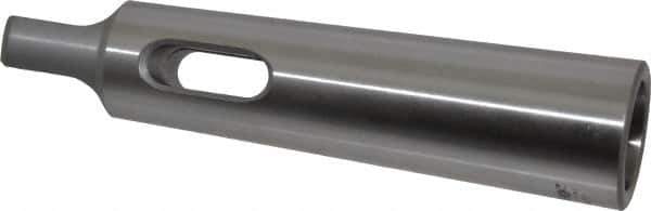 Accupro - MT3 Inside Morse Taper, MT4 Outside Morse Taper, Standard Reducing Sleeve - Soft with Hardened Tang, 3/4" Projection, 5-1/2" OAL - Exact Industrial Supply