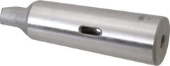 Accupro - MT1 Inside Morse Taper, MT5 Outside Morse Taper, Standard Reducing Sleeve - Soft with Hardened Tang, 1/4" Projection, 6-1/8" OAL - Exact Industrial Supply