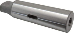 Accupro - MT2 Inside Morse Taper, MT5 Outside Morse Taper, Standard Reducing Sleeve - Soft with Hardened Tang, 1/4" Projection, 6-1/8" OAL - Exact Industrial Supply