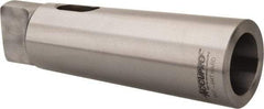 Accupro - MT5 Inside Morse Taper, MT6 Outside Morse Taper, Standard Reducing Sleeve - Hardened & Ground Throughout, 3/8" Projection, 8-9/16" OAL - Exact Industrial Supply