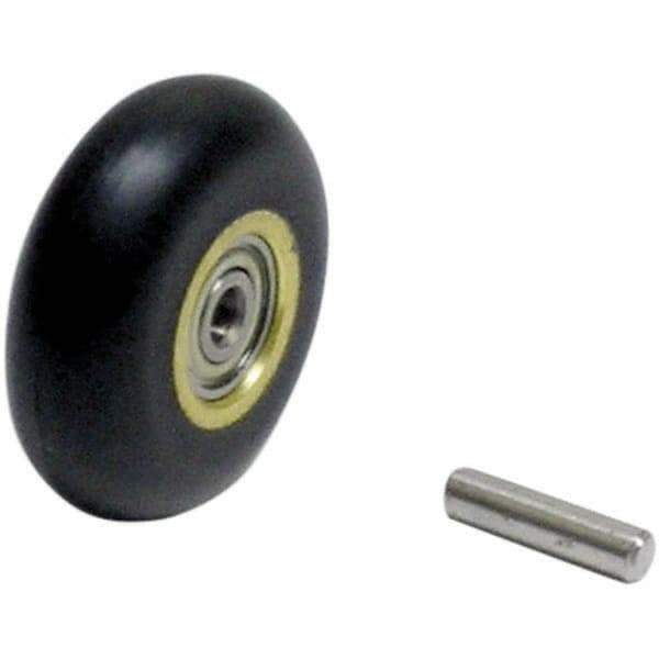 Dynabrade - 3/8" Wide Contact Arm - 18" Belt Length, Round Radius, Rubber, 40" Contact Wheel Diam - Exact Industrial Supply