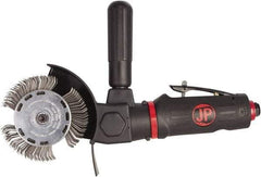 PRO-SOURCE - 4" Wheel Diam, 3,500 RPM, Pneumatic Angle & Disc Grinder - M6x1 Spindle, 3.9 CFM, Rear Exhaust - Exact Industrial Supply