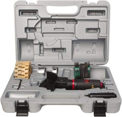 PRO-SOURCE - 4" Wheel Diam, 3,500 RPM, Pneumatic Angle & Disc Grinder - M6x1 Spindle, 3.9 CFM, Rear Exhaust - Exact Industrial Supply