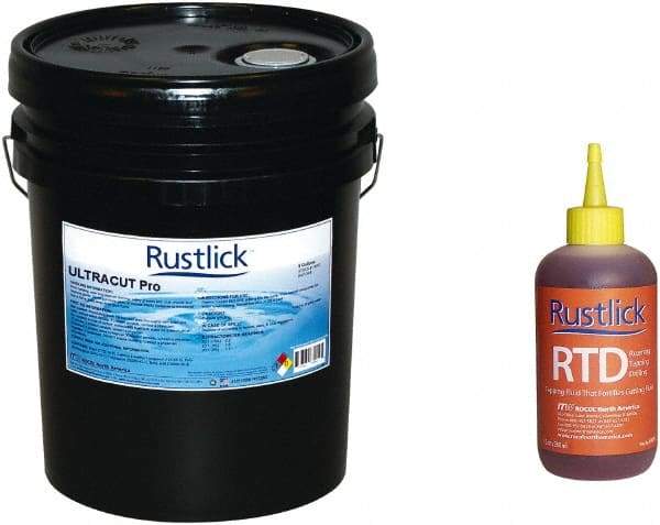 Rustlick - Rustlick Ultracut Pro/PowerCool Pro, 5 Gal Pail Cutting & Grinding Fluid - Water Soluble - Exact Industrial Supply
