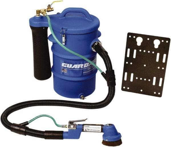 Guardair - 5.5 Gal, Polyethylene Tank, Wet/Dry, Personnel Cleaning Station Vacuum Cleaner - 5 hp - Exact Industrial Supply