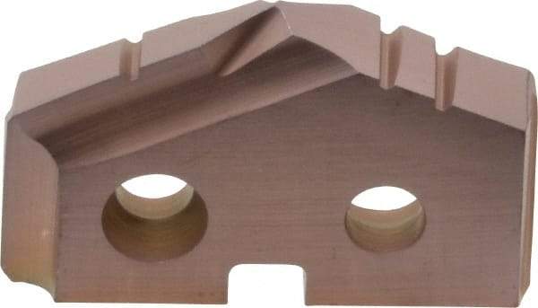 Allied Machine and Engineering - 7/8" Diam x 5/32" Thick, Seat Code 1, 132° Included Angle Spade Drill Insert - AM200 Coated, Cobalt, Grade Super Cobalt, Series GEN2 T-A - Exact Industrial Supply