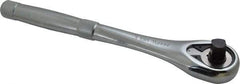 Proto - 1/2" Drive Pear Head Ratchet - Chrome Finish, 10-1/2" OAL, 45 Gear Teeth, Standard Full Polish Handle, Standard Head - Exact Industrial Supply