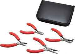 Proto - 4 Piece Mini Plier Set - Comes in Kit Bag - Exact Industrial Supply