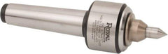 Royal Products - Straight Shank, 2-1/4" Head Diam Live Center - 5,000 Max RPM, 1.69" Long Case, 1/2" Point Diam, 0.94" Point Len, 350 Lb Max Workpiece, Spring Loaded Point - Exact Industrial Supply
