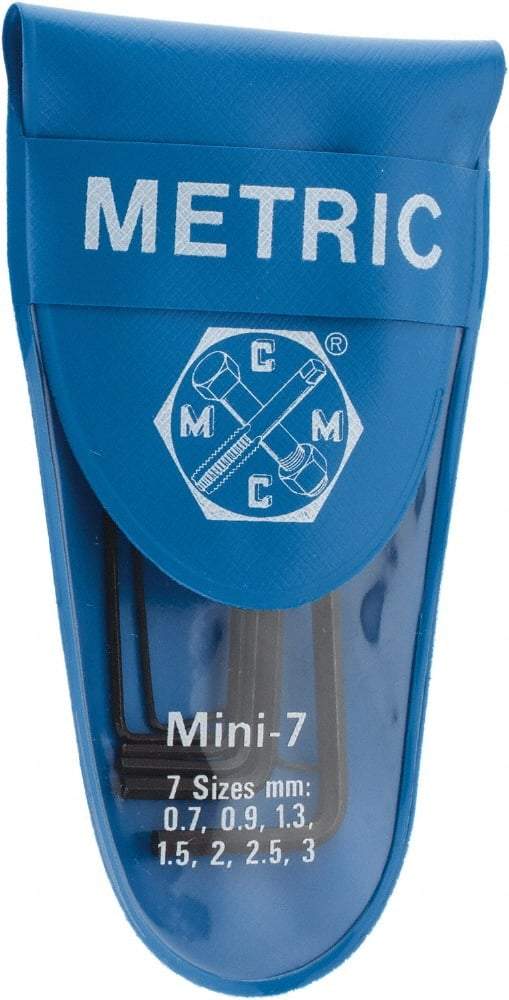 Value Collection - Hex Key Sets - 7PC .71-3MM HEX KEY SET - Exact Industrial Supply