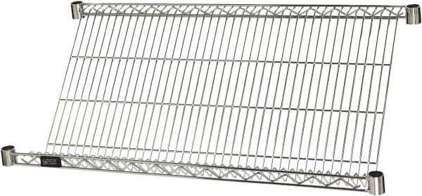 Quantum Storage - 1 Shelf Wire Shelving Unit - 36" Wide x 24" Deep x 1" High, - Exact Industrial Supply