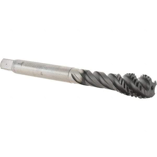 Value Collection - 1/2-13 UNC 4 Flute 2B Modified Bottoming Spiral Flute Tap - Powdered Metal, Hardlube Finish, 110.01mm OAL, Right Hand Flute, Right Hand Thread, Series AEP2256302 - Exact Industrial Supply